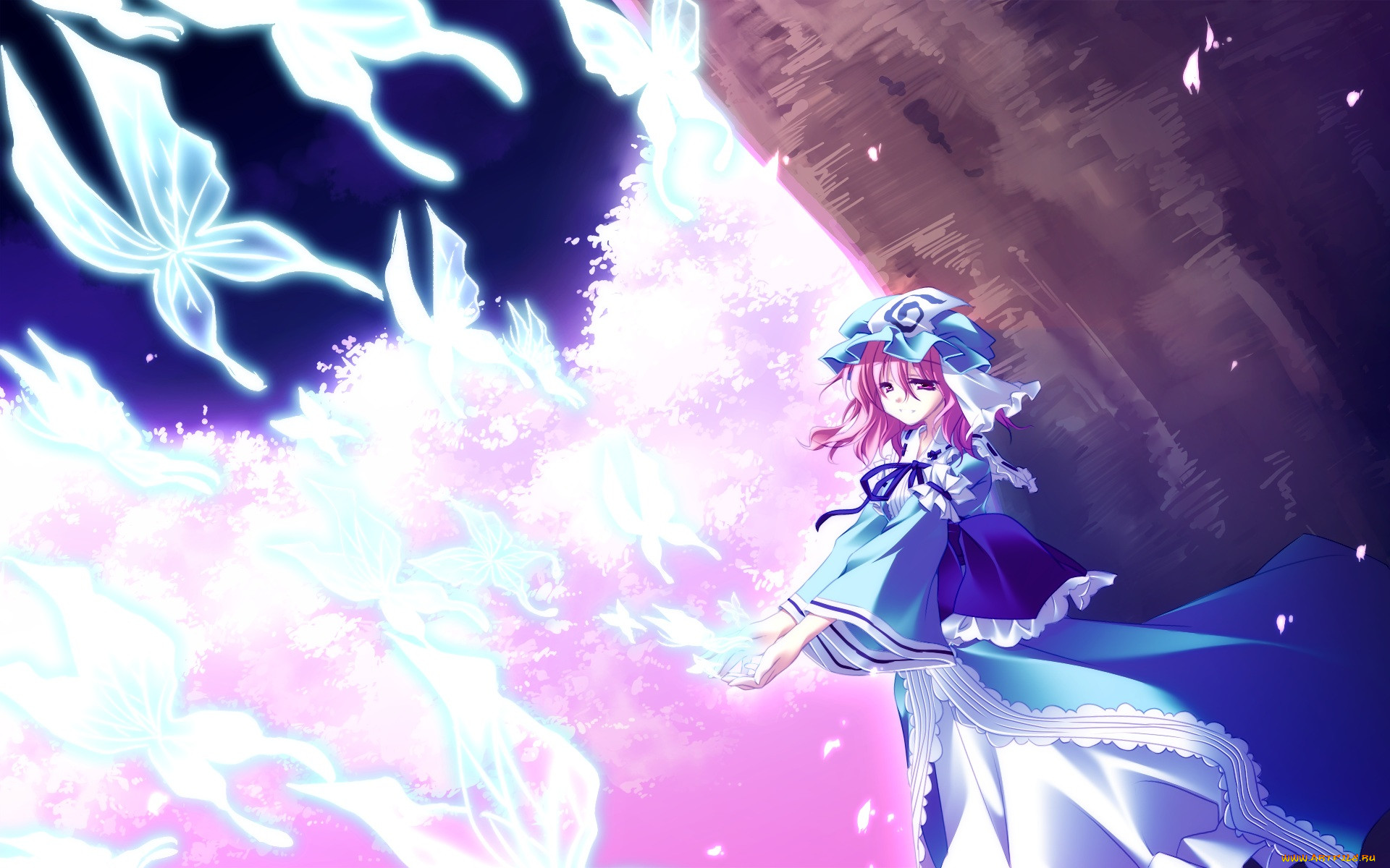 , touhou, , , saigyouji, yuyuko, motomiya, mitsuki, 